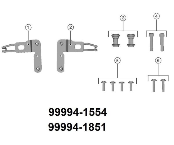 Tie Hook and Bracket Kit for Baggage - Image 3