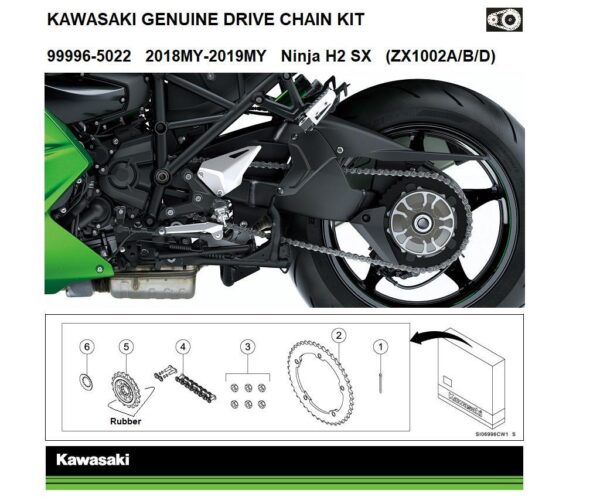 Genuine chain and sprocket kit - Image 7
