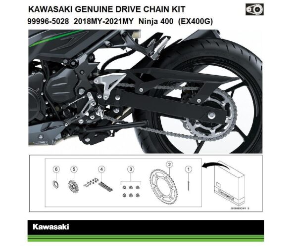 Genuine chain and sprocket kit - Image 9