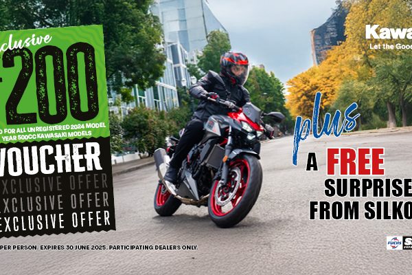 Get a free gift with Kawasaki and Silkolene!