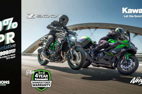 Ride away on your dream Kawasaki this summer