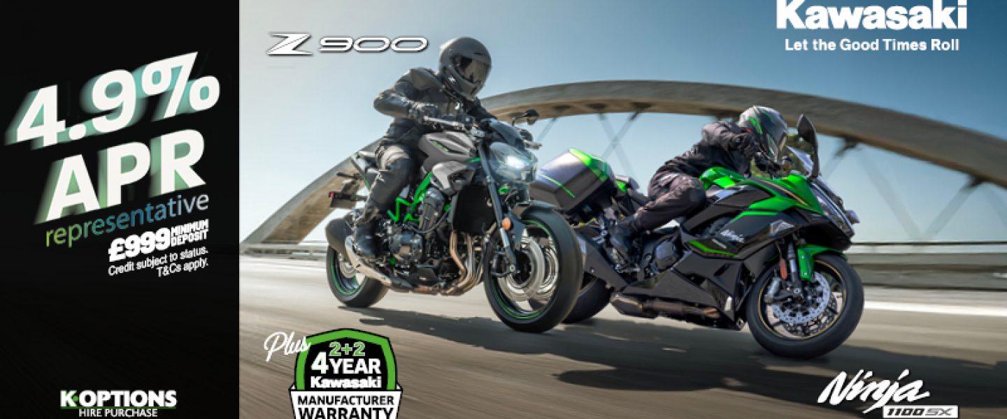 Ride away on your dream Kawasaki this summer
